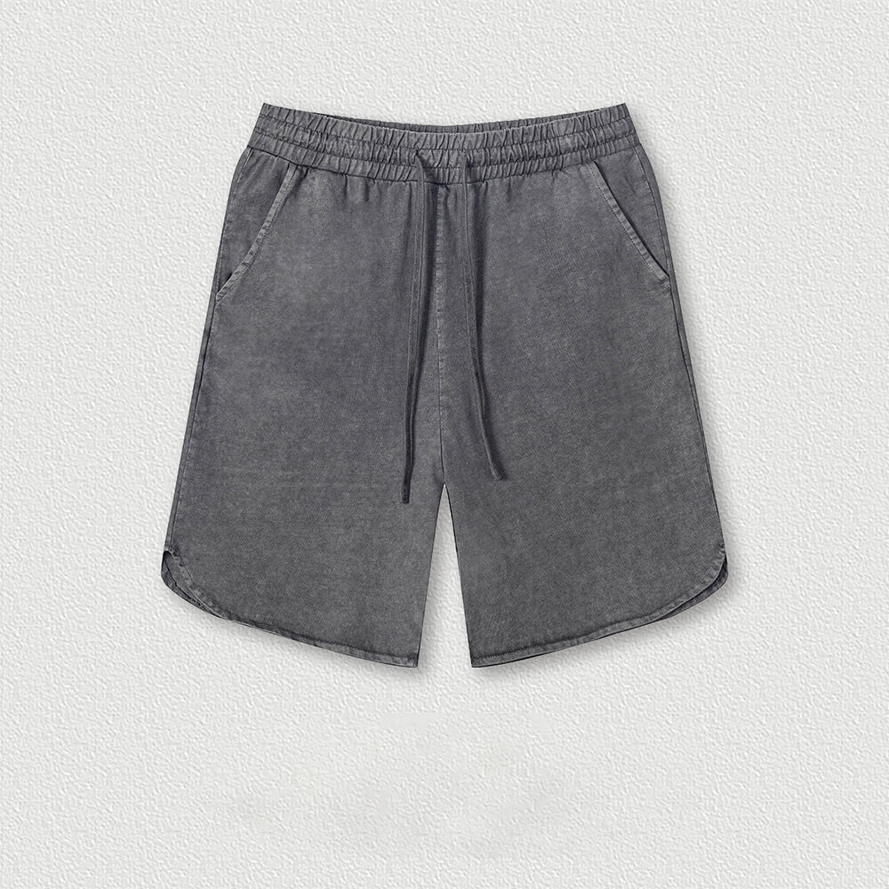 Simple Solid Color Strappy Pocket Shorts | Gthic.com