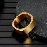 Simple Square Stainless Steel Ring