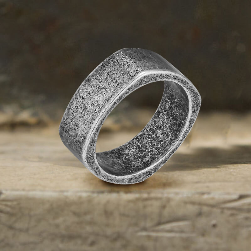 Simple Square Stainless Steel Ring