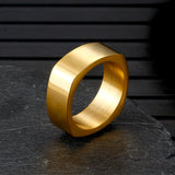 Simple Square Stainless Steel Ring