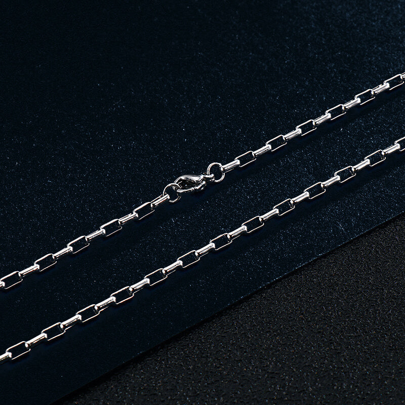 Simple Stainless Steel Box Chain | Gthic.com