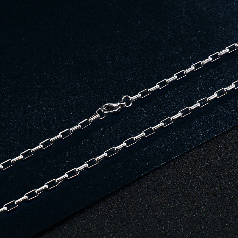 Simple Stainless Steel Box Chain – GTHIC