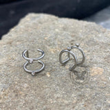 Simple Stainless Steel Ear Cuffs Set 06 | Gthic.com