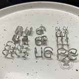 Simple Stainless Steel Ear Cuffs Set 02 | Gthic.com