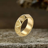 Simple Tapered Self-Defense Stainless Steel Ring | Gthic.com