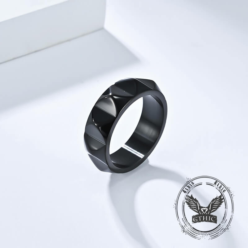 Simple Tapered Self-Defense Stainless Steel Ring