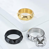 Simple Tapered Self-Defense Stainless Steel Ring | Gthic.com
