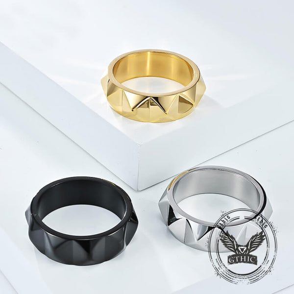 Simple Tapered Self-Defense Stainless Steel Ring | Gthic.com