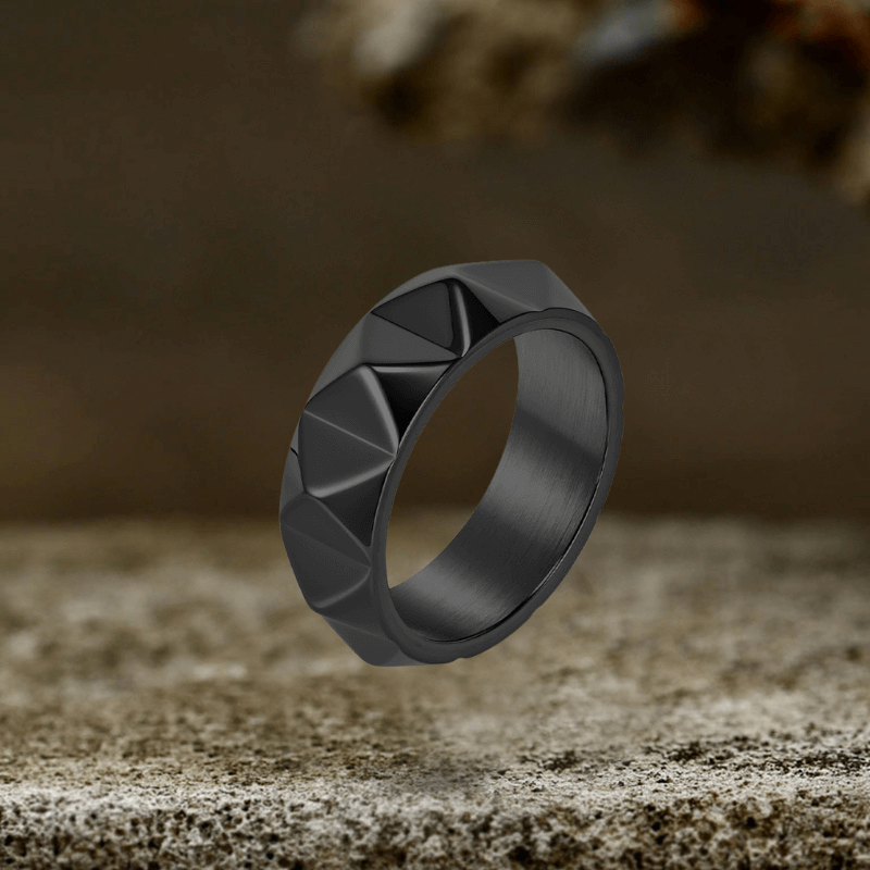 Simple Tapered Self-Defense Stainless Steel Ring | Gthic.com