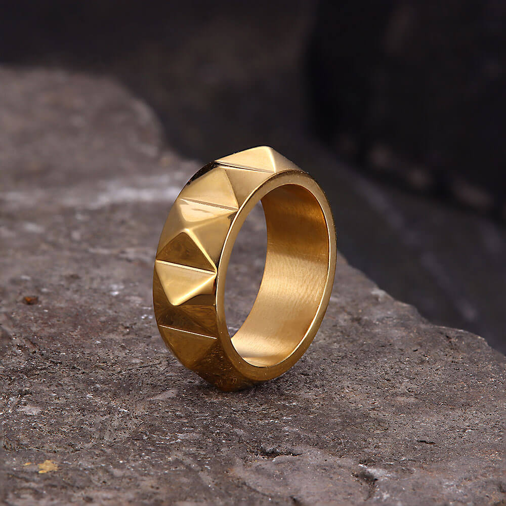 Simple Tapered Self-Defense Stainless Steel Ring