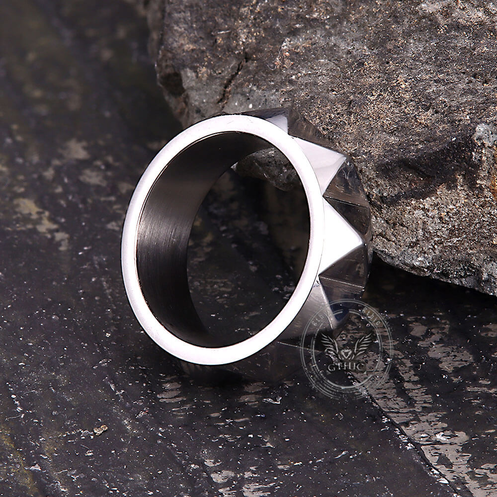 Simple Tapered Self-Defense Stainless Steel Ring