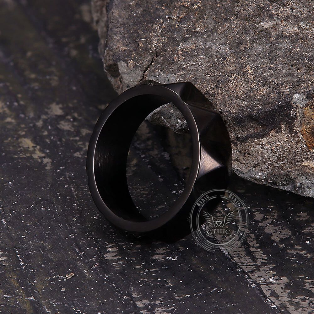 Simple Tapered Self-Defense Stainless Steel Ring