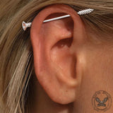 Simple Threaded Nail Industrial Alloy Piercing
