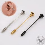 Simple Threaded Nail Industrial Alloy Piercing