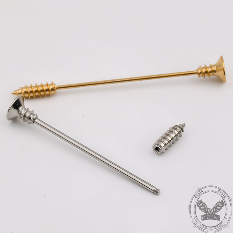 Simple Threaded Nail Industrial Alloy Piercing