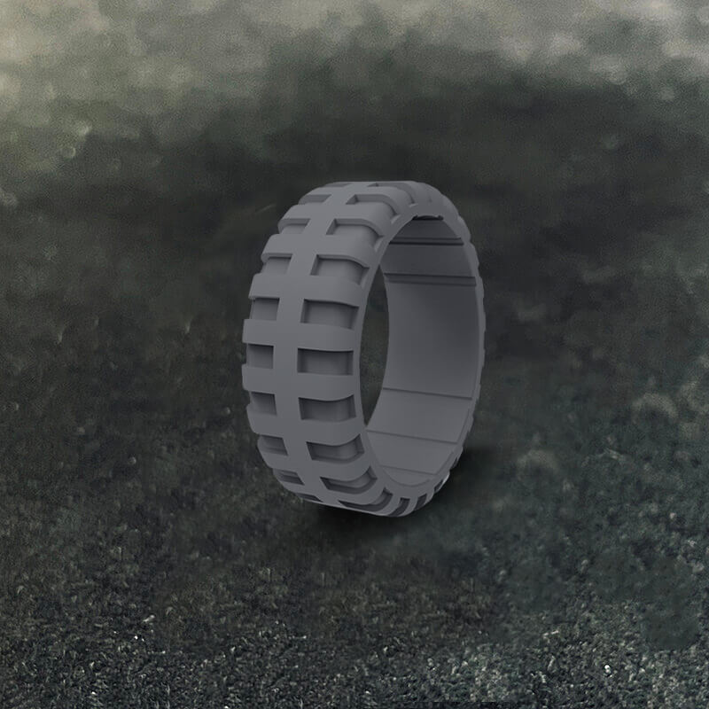 Simple Tire Pattern Silicone Ring | Gthic.com