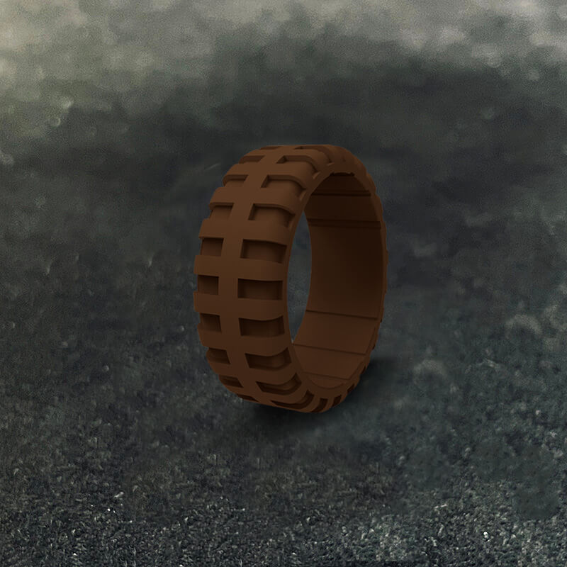 Simple Tire Pattern Silicone Ring | Gthic.com