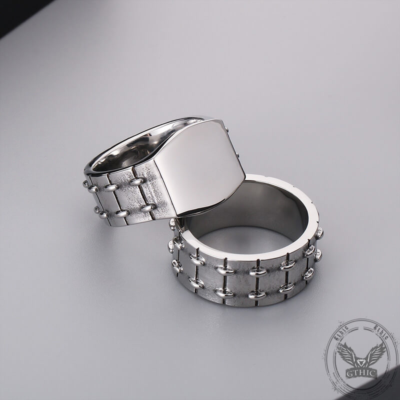 Simple Tire Stainless Steel Ring | Gthic.com