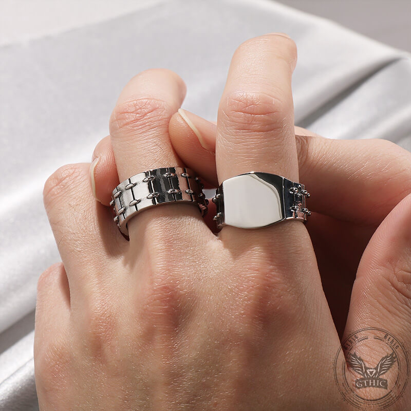 Simple Tire Stainless Steel Ring | Gthic.com
