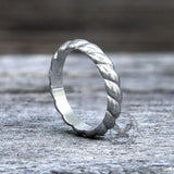 Simple Twist Stainless Steel Ring | Gthic.com