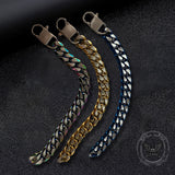Simple Two-tone Cuban Link Stainless Steel Bracelet