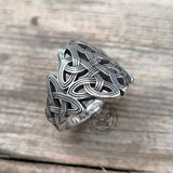 Simple Viking Celtic Knot Stainless Steel Ring