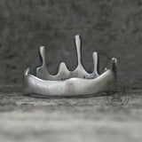 Simple Water Drop Shape Sterling Silver Ring