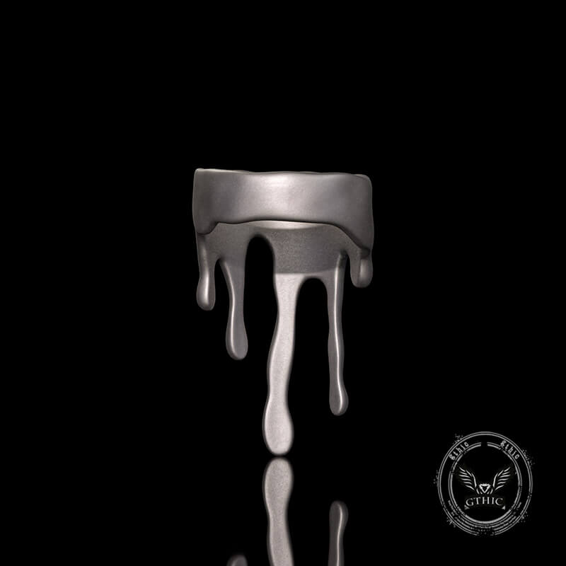 Simple Water Drop Shape Sterling Silver Ring