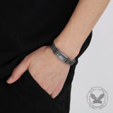 Simple Wheat Braided Stainless Steel Bracelet