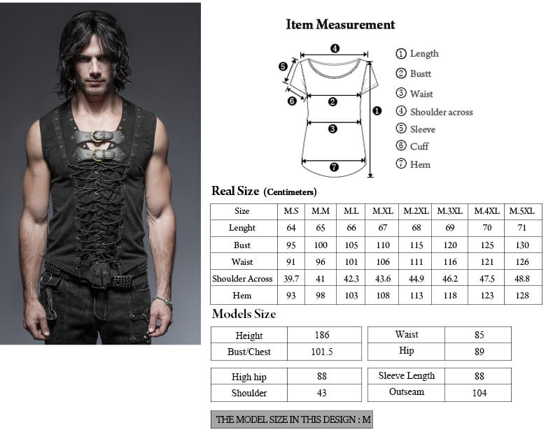 Medieval Tough Guy Gothic Vest