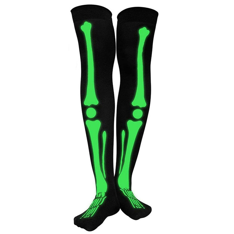 Skeleton Bones Luminous Gloves Socks Set | Gthic.com