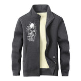 Skeletons in the Crack Stand Collar Zip Cardigan | Gthic.com