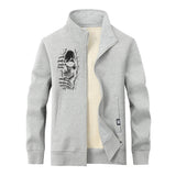 Skeletons in the Crack Stand Collar Zip Cardigan | Gthic.com