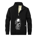 Skeletons in the Crack Stand Collar Zip Sweatshirt | Gthic.com