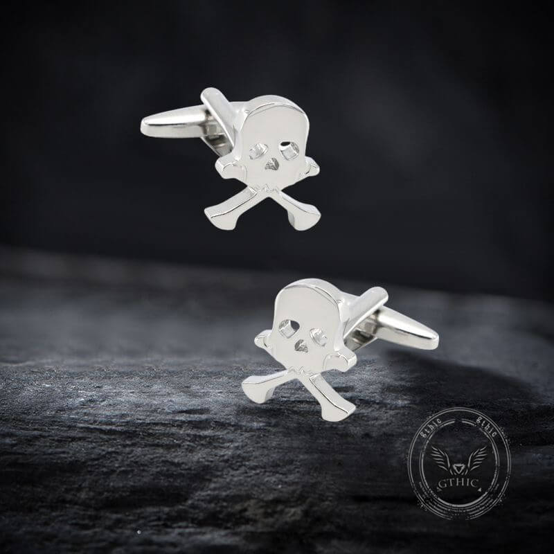 Skull Bones Halloween Gothic Copper Cufflinks | Gthic.com