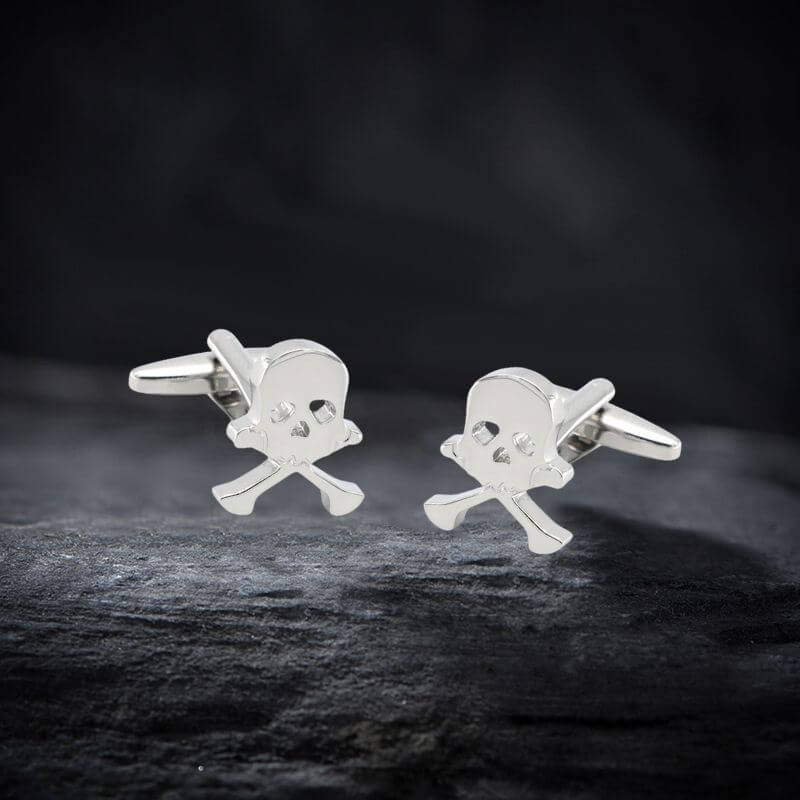 Skull Bones Halloween Gothic Copper Cufflinks | Gthic.com