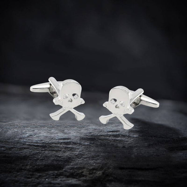 Skull Bones Halloween Gothic Copper Cufflinks | Gthic.com
