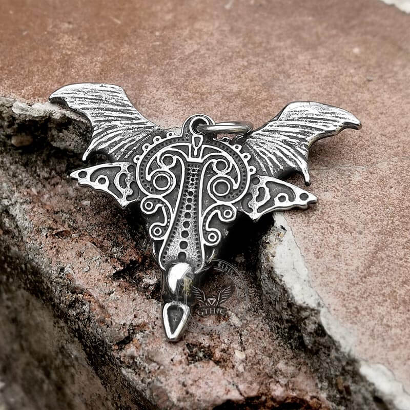 Skull Butterfly Demon Eye Stainless Steel Pendant