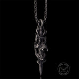 Skull Dagger Sterling Silver Gothic Pendant | Gthic.com