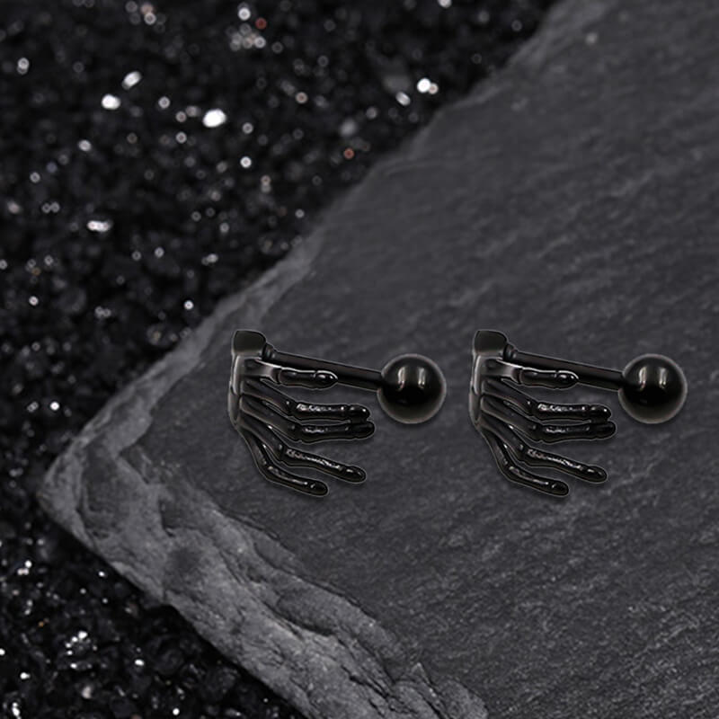 Goat Skull Stud Earrings - Mother Medusa Goat Skull Stud Earrings - Mother Medusa