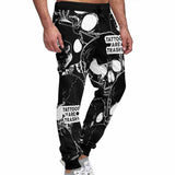 Skull Head Tattoos Are Trashy Elastic Casual Pants | Gthic.com