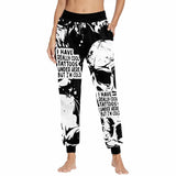 Skull I Have Really Cool Tattoos Elastic Casual Pants | Gthic.com