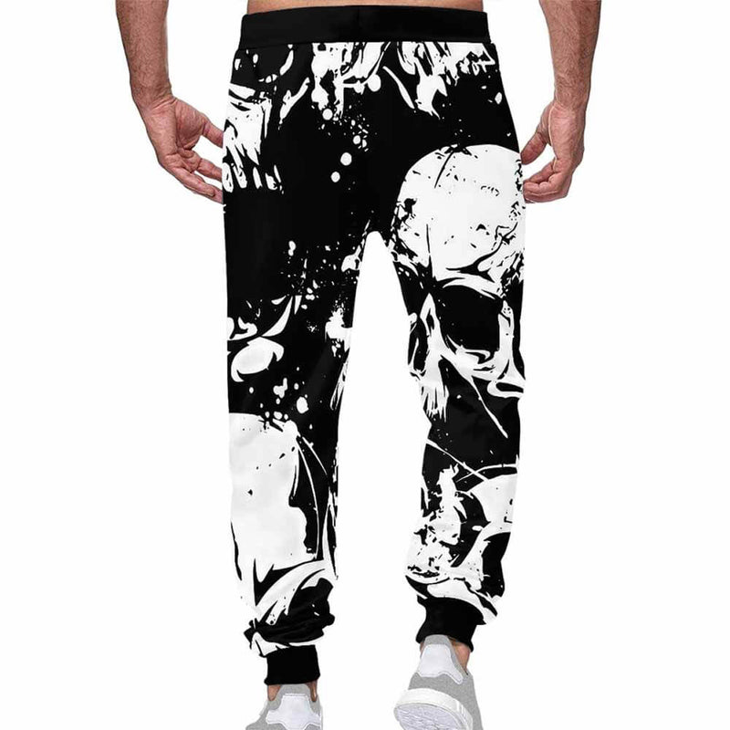 Skull I Have Really Cool Tattoos Elastic Casual Pants | Gthic.com