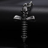 Skull Industrial Screw Stainless Steel Gothic Pendant