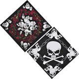 Skull Party Cotton Square Scarf