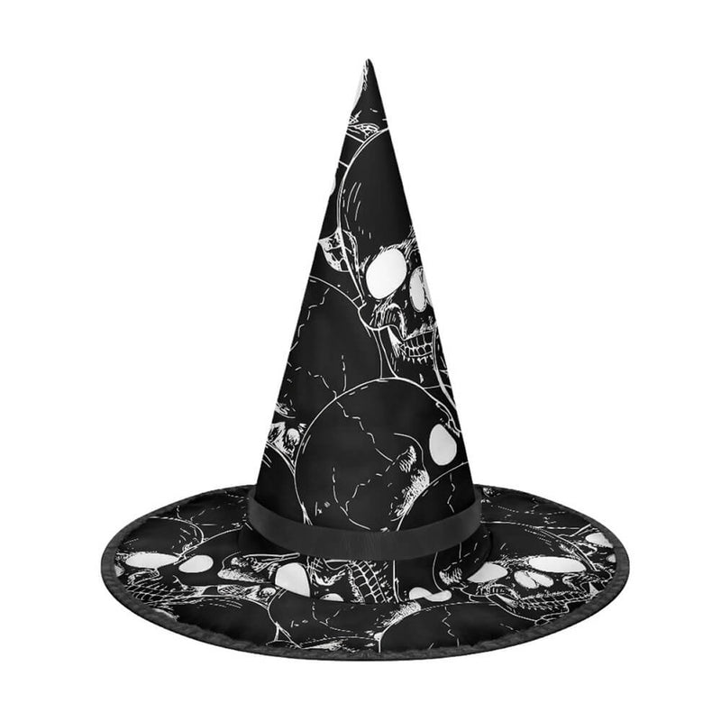 Skull Print Halloween Witch Hat | Gthic.com