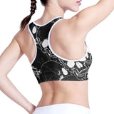 Skull Print Stretch Sports Vest