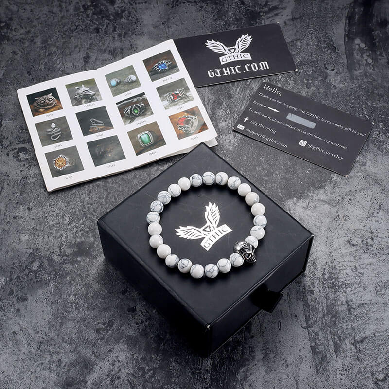 Bracelet Tête de Mort en Acier Inoxydable