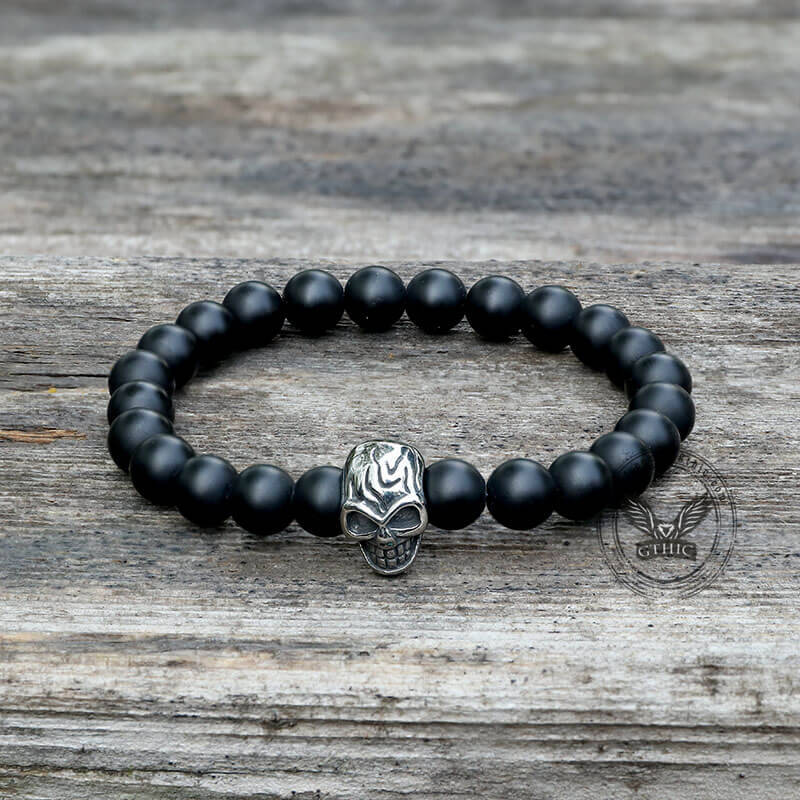 Bracelet Tête de Mort en Acier Inoxydable