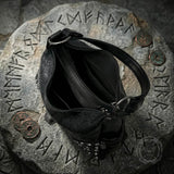 Skull Studs Large-Capacity Shoulder PU Leather Handbag